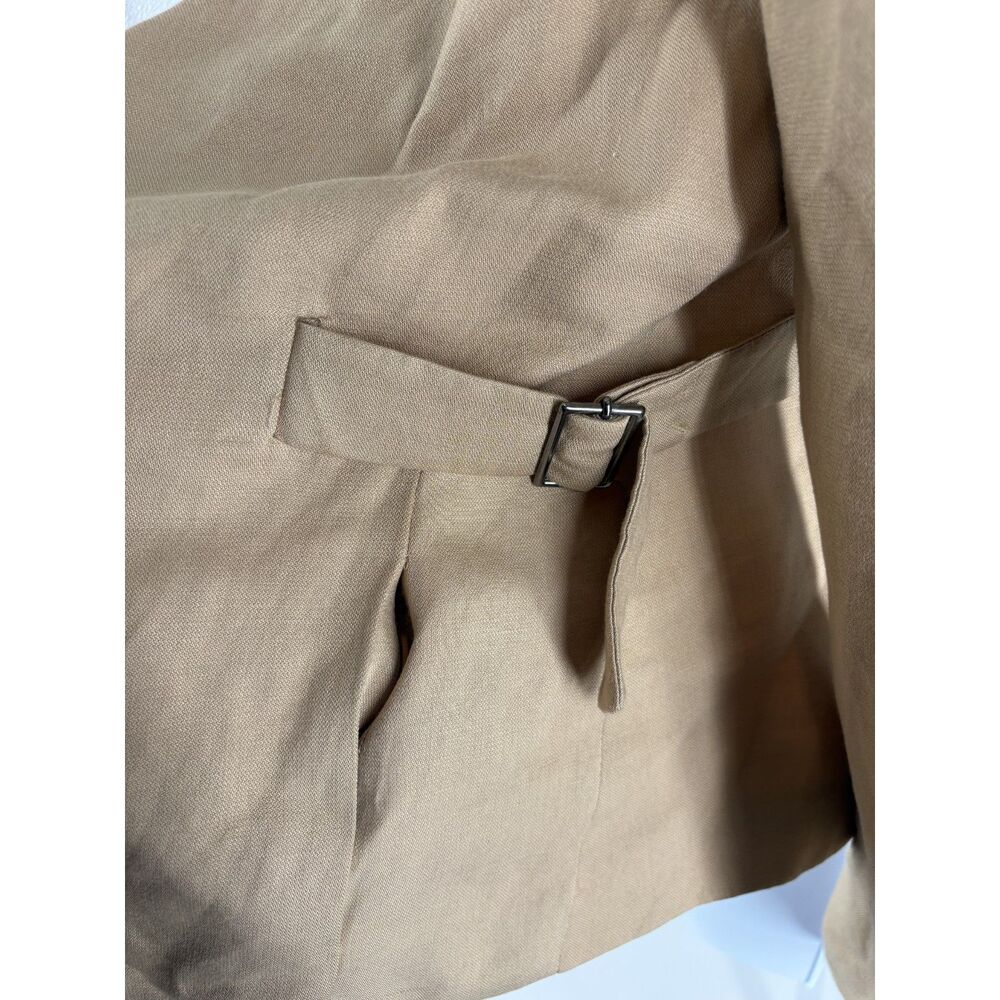 Zara Basic Camel Open Front Blazer Jacket Women’s… - image 3